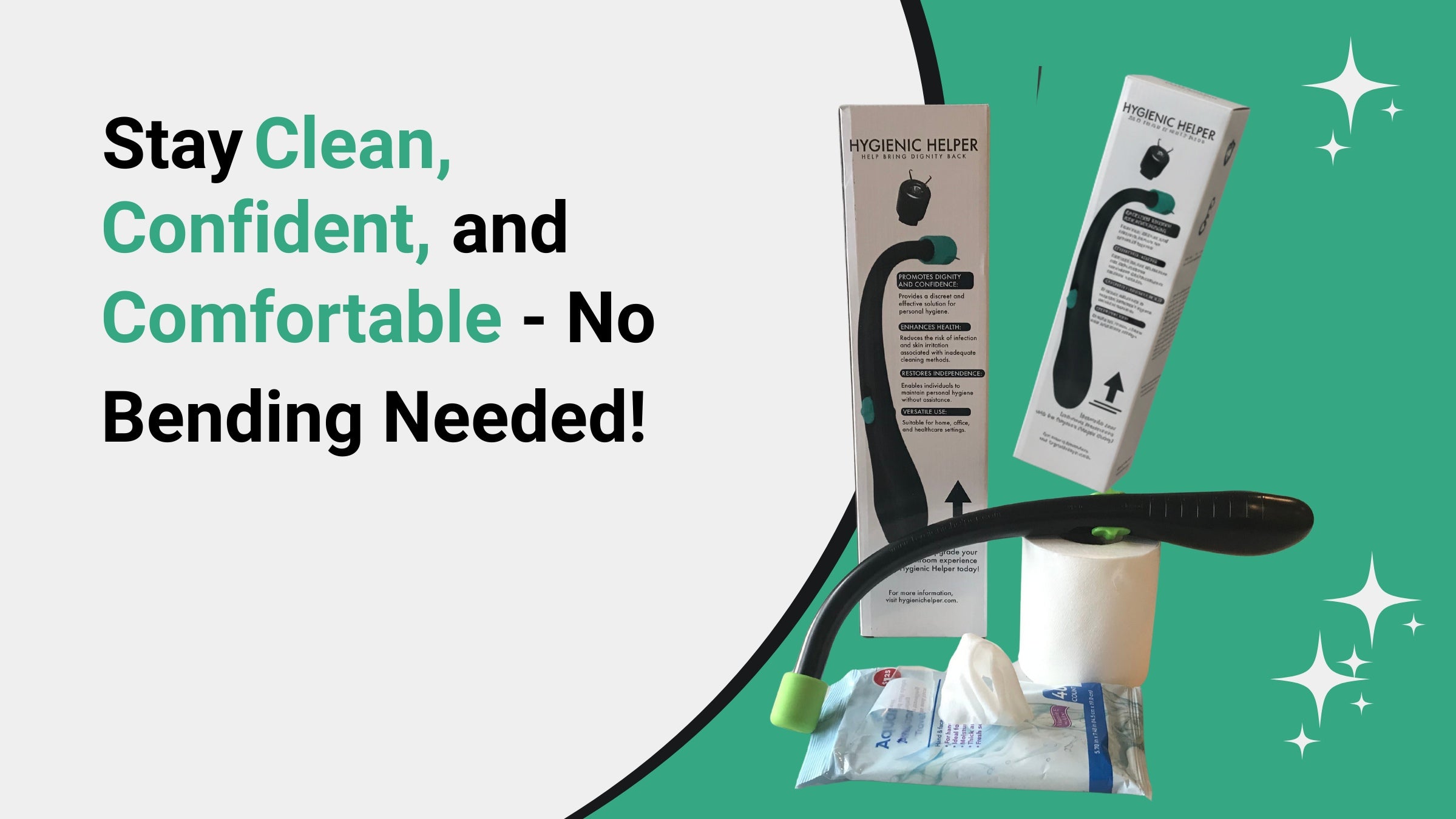 Maintain Independence with Ease – The Hygienic Helper features a 14-inch long-reach design, allowing users to comfortably maintain personal hygiene without bending or straining. Ideal for those with limited mobility, this tool promotes confidence and self-sufficiency in daily care.